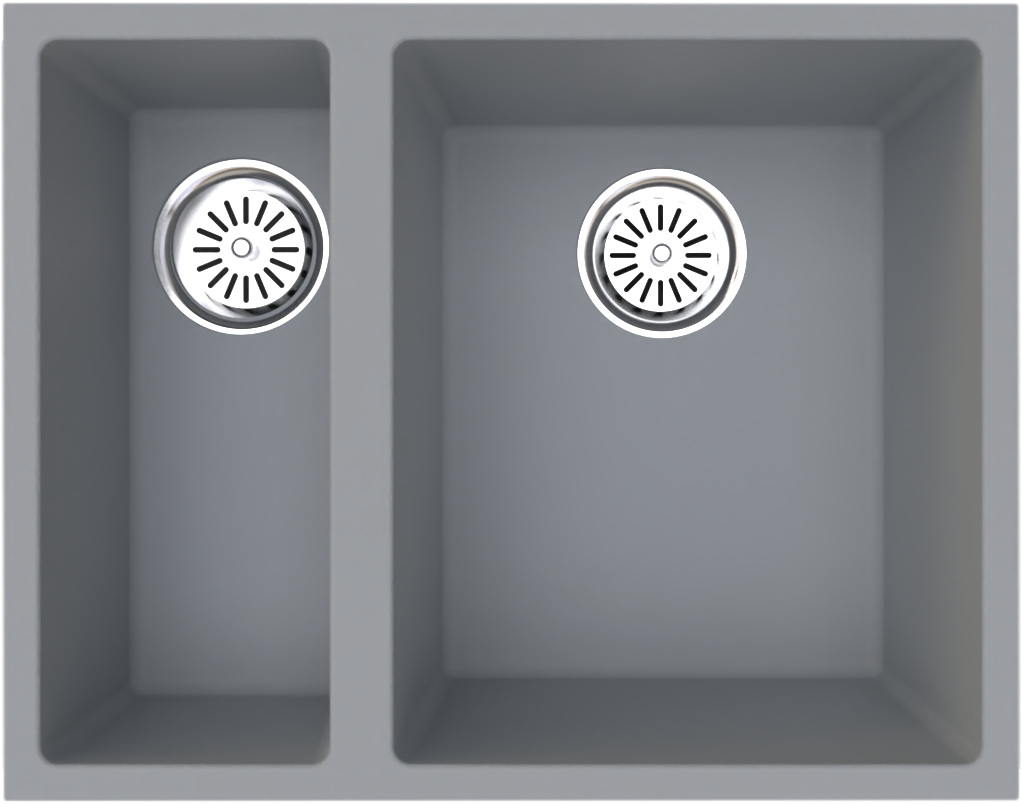 Gradde Beyaz 1.5 Goz Granıt Evye 44x56 Cm Gr5615 GR5615BYZ