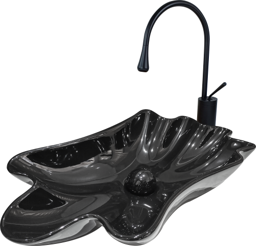 Pure Istırıdye Black Tezgah Üstü Çanak Lavabo Hnm-111 HNM-111