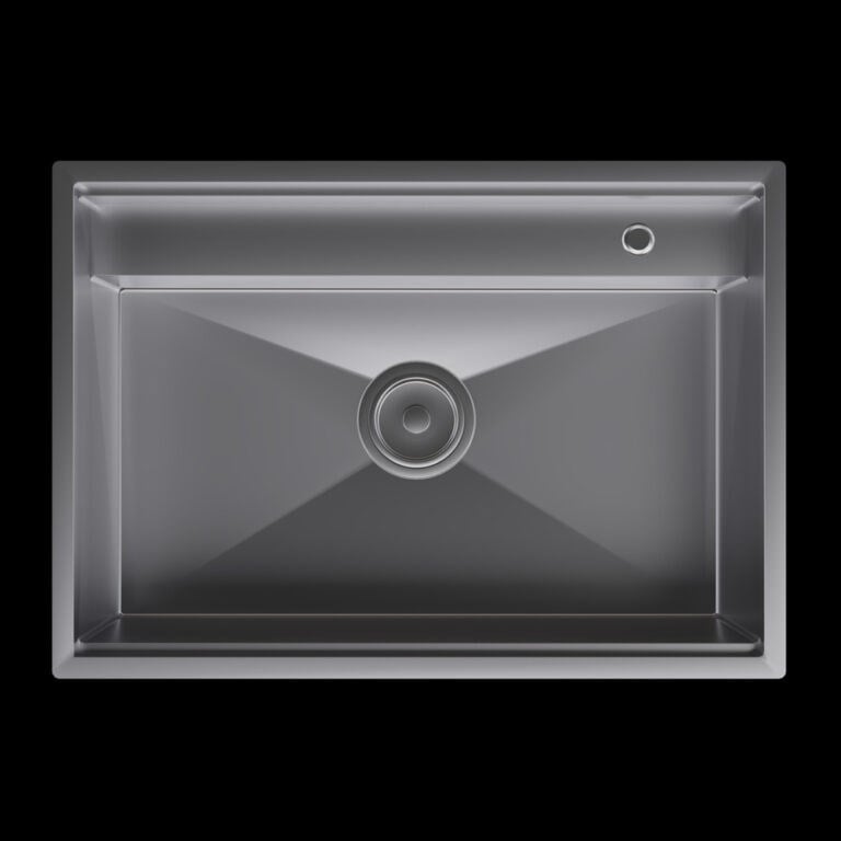 Inox 68x48 Koruma Kapaklı Paslanmaz Çelik Eviye KTC-106