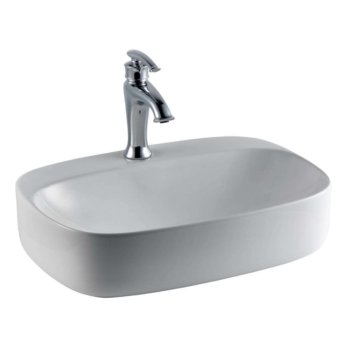 E-2102 Tezgah Üstü Porselen Lavabo E-2102