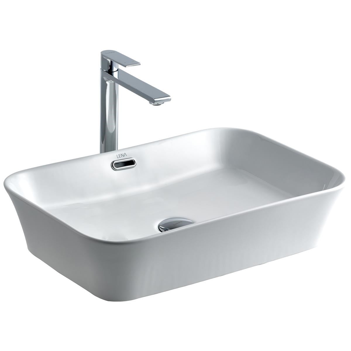 E-4160 Tezgah Üstü Porselen Lavabo E-4160