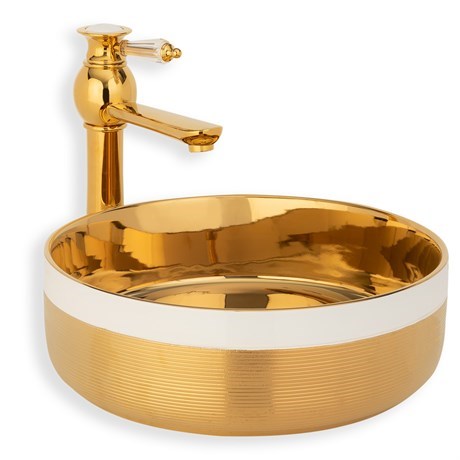 E-4000A Tezgah Üstü Porselen Lavabo E-4000A