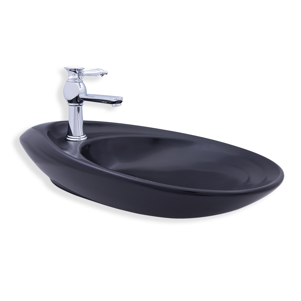 Lena Tezgah Üstü Lavabo Pagura Sıyah M-102