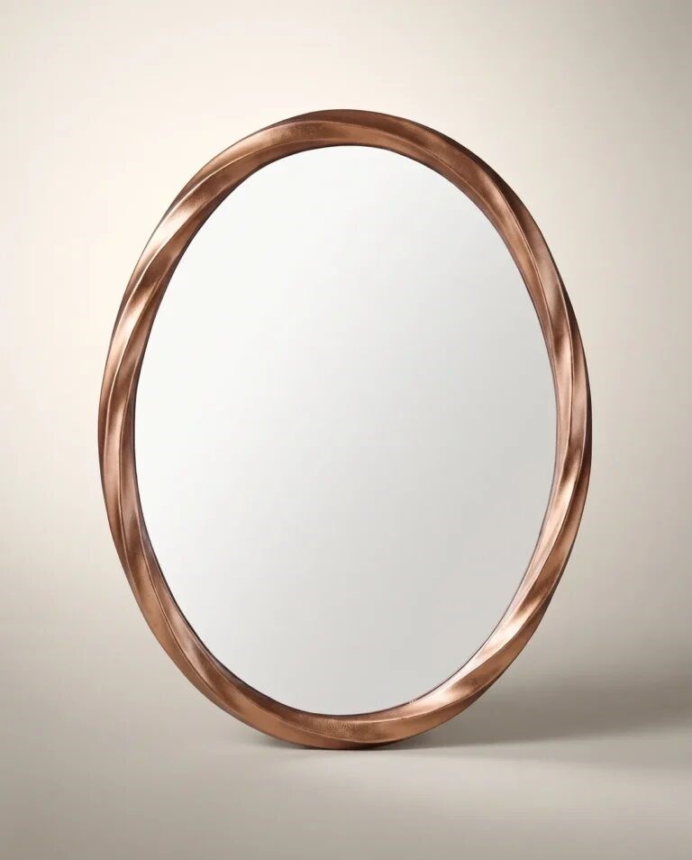 60x80 Oval Rose Gold Ayna M-07RG