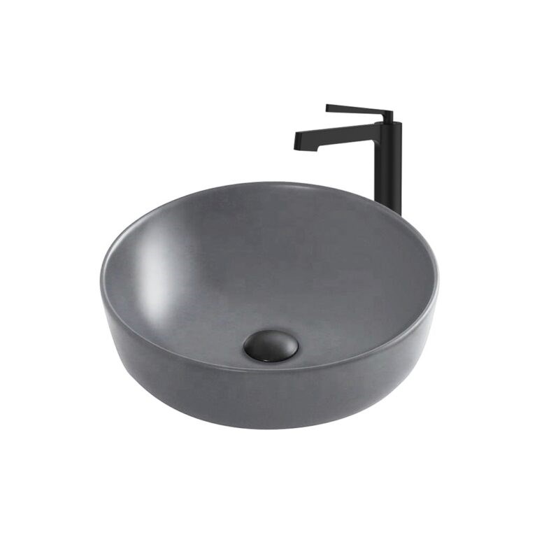 Mat Gri Oval Çanak Lavabo MAT-101N