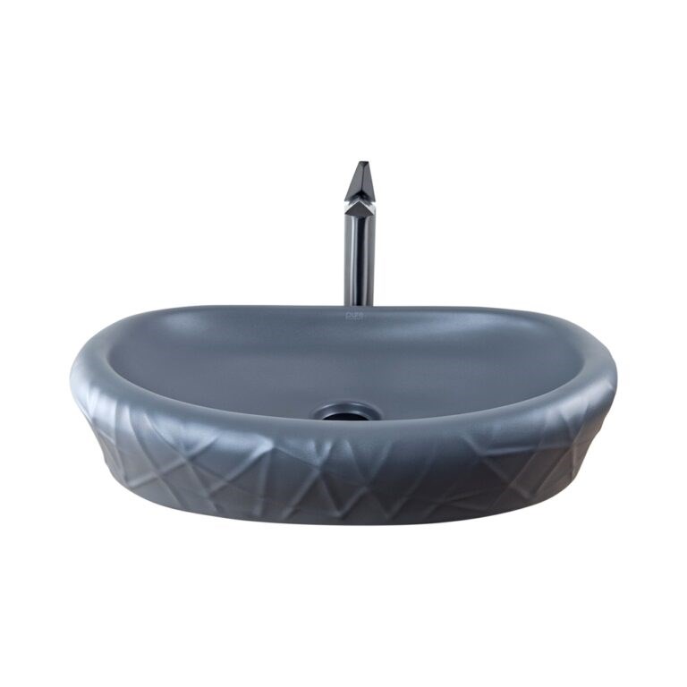 Mira 60 cm Mat Gri Çanak Lavabo MG-302