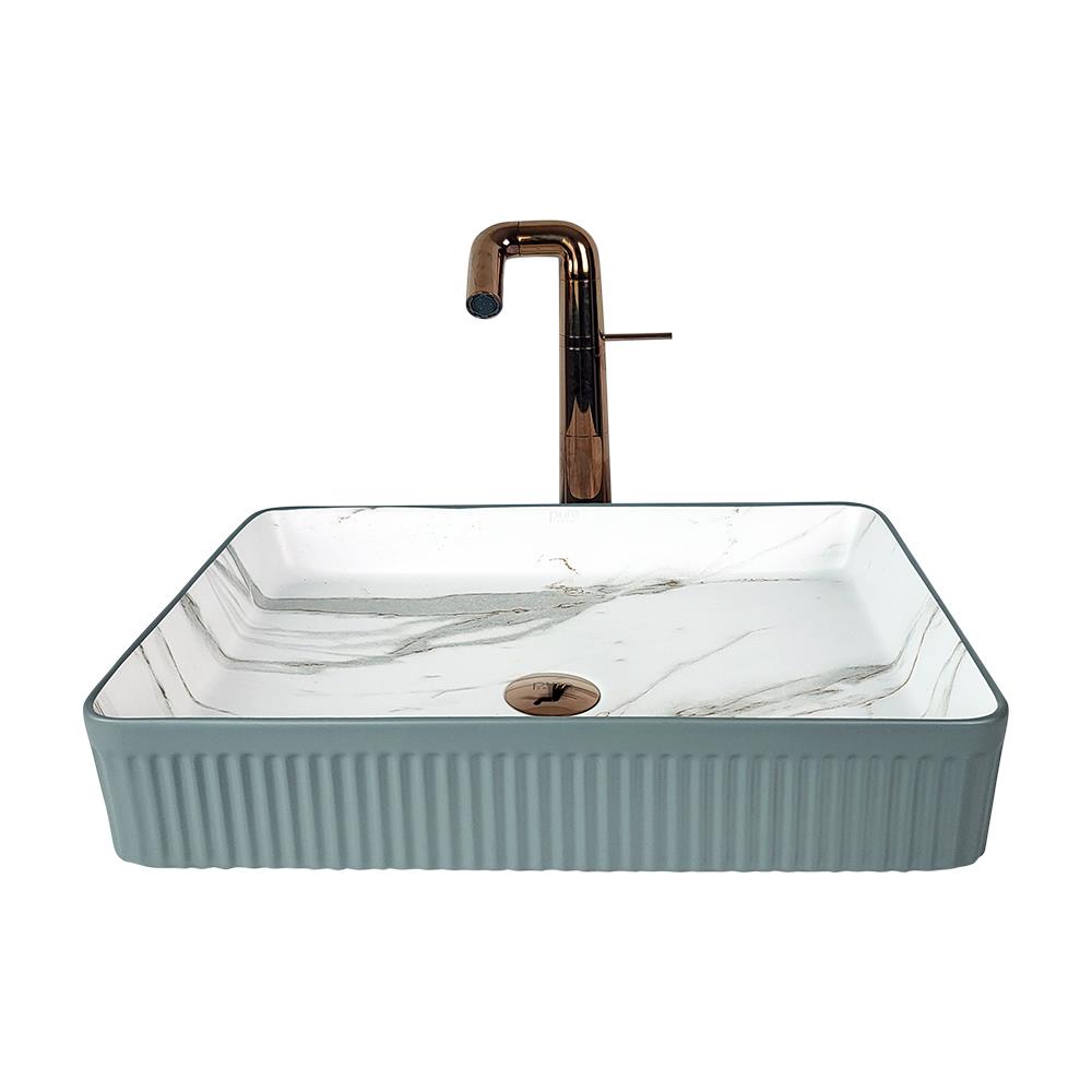 Marmo Mat Grı Calacatta Çanak Lavabo Mr-115 MR-115