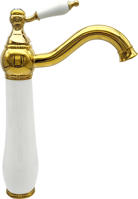 Pure Beyaz Gold Tezgah Üstü Çanak Lavabo Armatürü Wg-218 WG-218