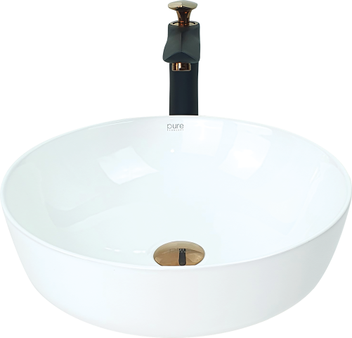 Pure Beyaz Tezgah Üstü Çanak Lavabo W-296 W-296