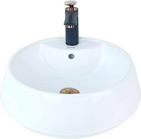 Pure Beyaz Tezgah Üstü Çanak Lavabo W-150 W-150