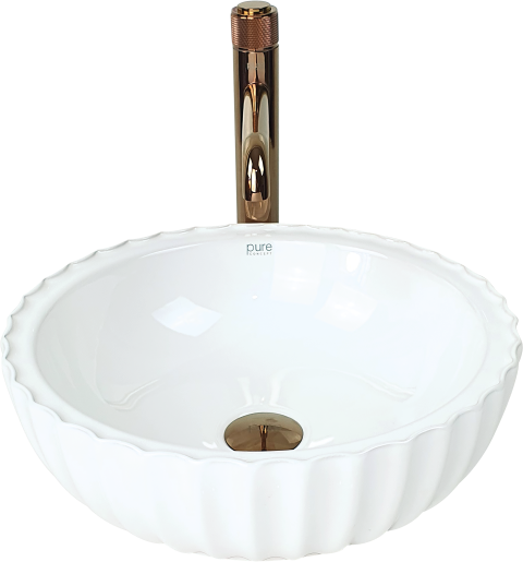 Pure Beyaz Tezgah Üstü Çanak Lavabo W-281 W-281