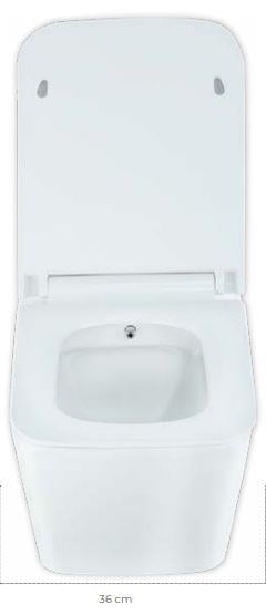 Pure Beyaz Yavaş Kapanır Klozet Kapağı Cs-19 CS-19