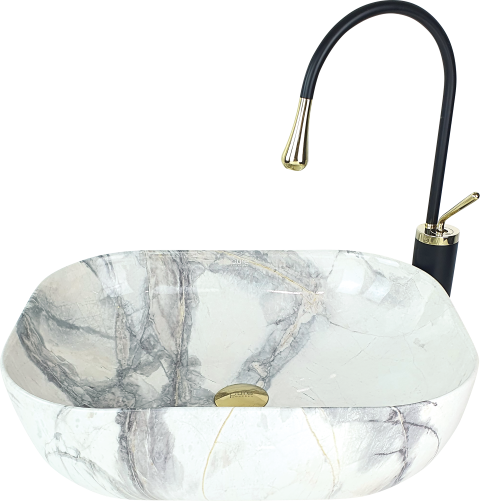 Pure Calacatta Tezgah Üstü Çanak Lavabo Mr-101 MR-101