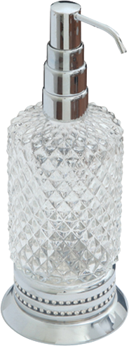 Pure Crystal / Krom takım Üstü Sıvı Sabunluk Aks-1302 AKS-1302