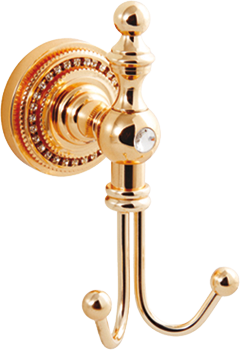 Pure Crystal / Pvd Gold İkili Askılık Aks-1112 AKS-1112