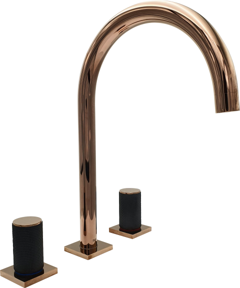 Pure Elagate Bronz Üç Delikli Lavabo Armatürü Elg-105 ELG-105