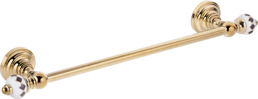 Pure Geometrik Siyah Altın / Pvd Gold Havlu Bar 40Cm Aks-215 AKS-215