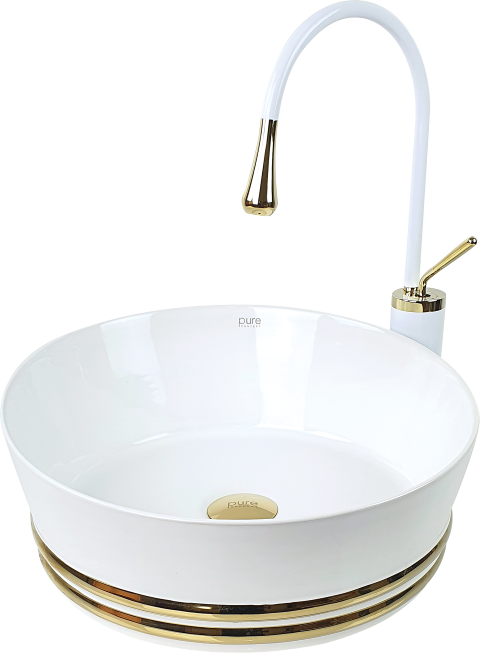 Pure Gold Beyaz Tezgah Üstü Çanak Lavabo Gw-893 GW-893