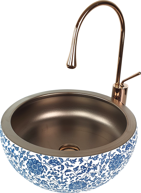Pure Hitit Dekoratif Tezgah Üstü Çanak Lavabo Hnm-106 HNM-106
