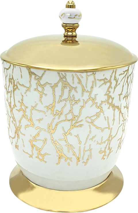 Pure  Marble  Gold Çöp Kovası Aks-2001 AKS-2001