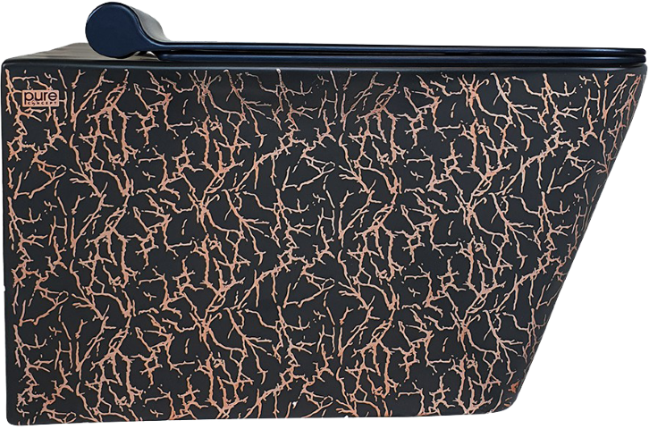Pure Marble Siyah Bronz Kanalsız Asma Klozet Wh-790 WH-790