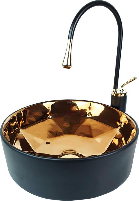 Pure Siyah Bronz Tezgah Üstü Çanak Lavabo Bc-101 BC-101
