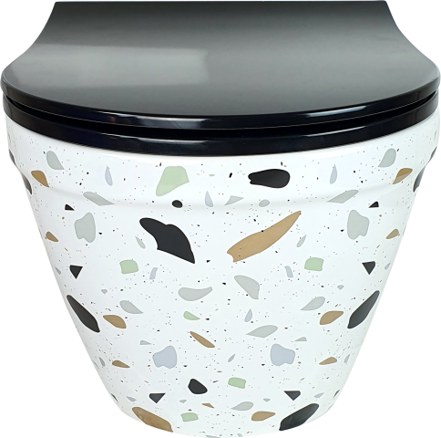 Pure Terrazzo Kanalsız Asma Klozet Wh-801 WH-801