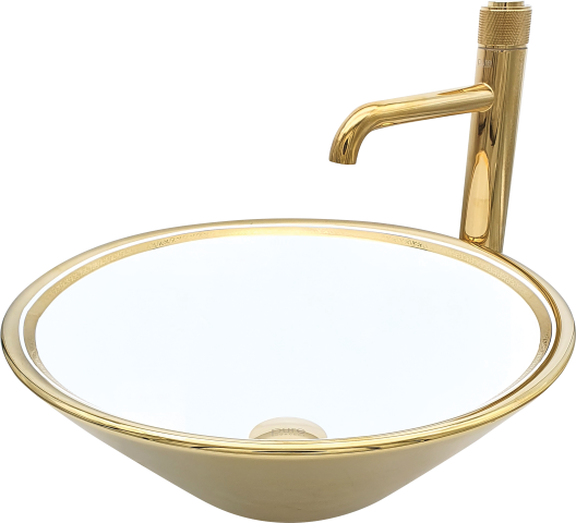 Pure Ufo Gold Tezgah Üstü Çanak Lavabo Gw-805 GW-805