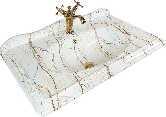 Pure Victorian Rainf.Beige Krem Etajerli Lavabo Etj-104 ETJ-104