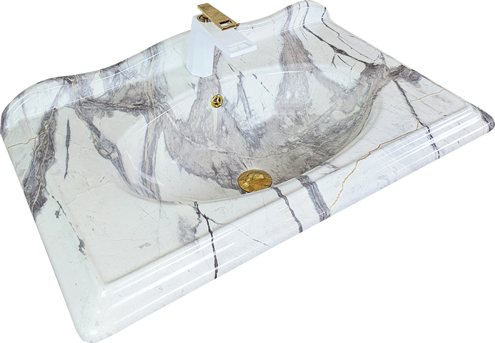 Pure Victorian Statuario Etajerli Lavabo Etj-103 ETJ-103