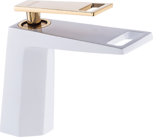 Pure Waterfall Beyaz Altın Lavabo Armatürü Wg-223 WG-223