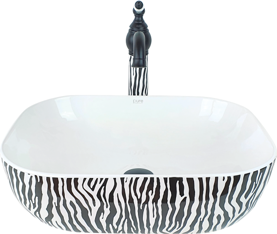 Pure Zebra Tezgah Üsü Çanak Lavabo Tr-108 TR-108