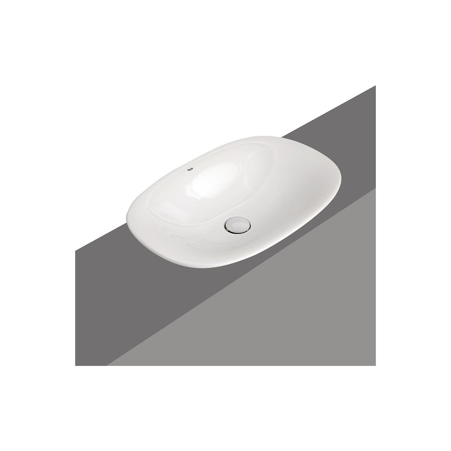 Spırıt 60X40 Cm Çanak Armatür Delıksız Lavabo Mat Beyaz 310200200183