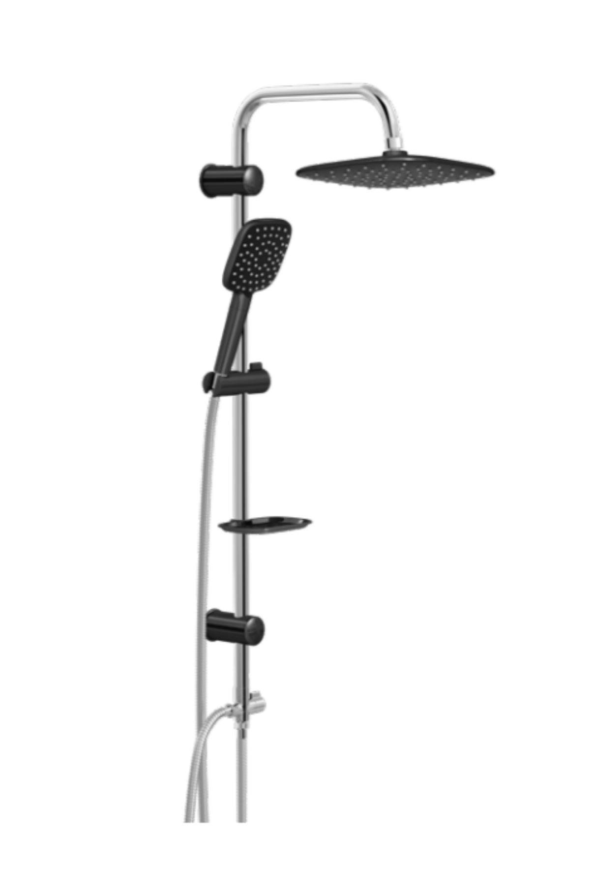 Sukar Aqua Black Rain Paslanmaz Krom Kaplı Duş takımi SB-5240-01