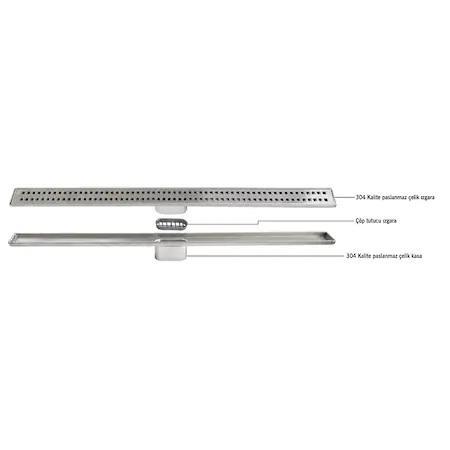 Sukar Duş Kanalı Lıne/6 Slım Cue Izgara 40 Cm 1156-1004000-02