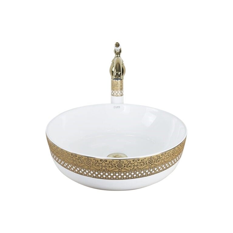 Queen Beyaz Altın Çanak Lavabo TR-297
