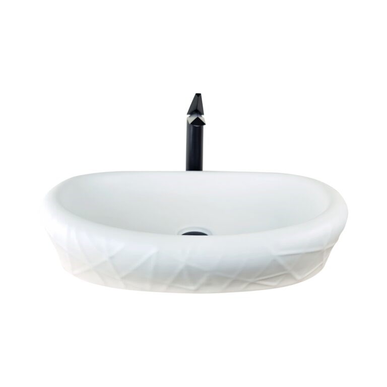 Mira 60 cm Mat Beyaz Çanak Lavabo W-302