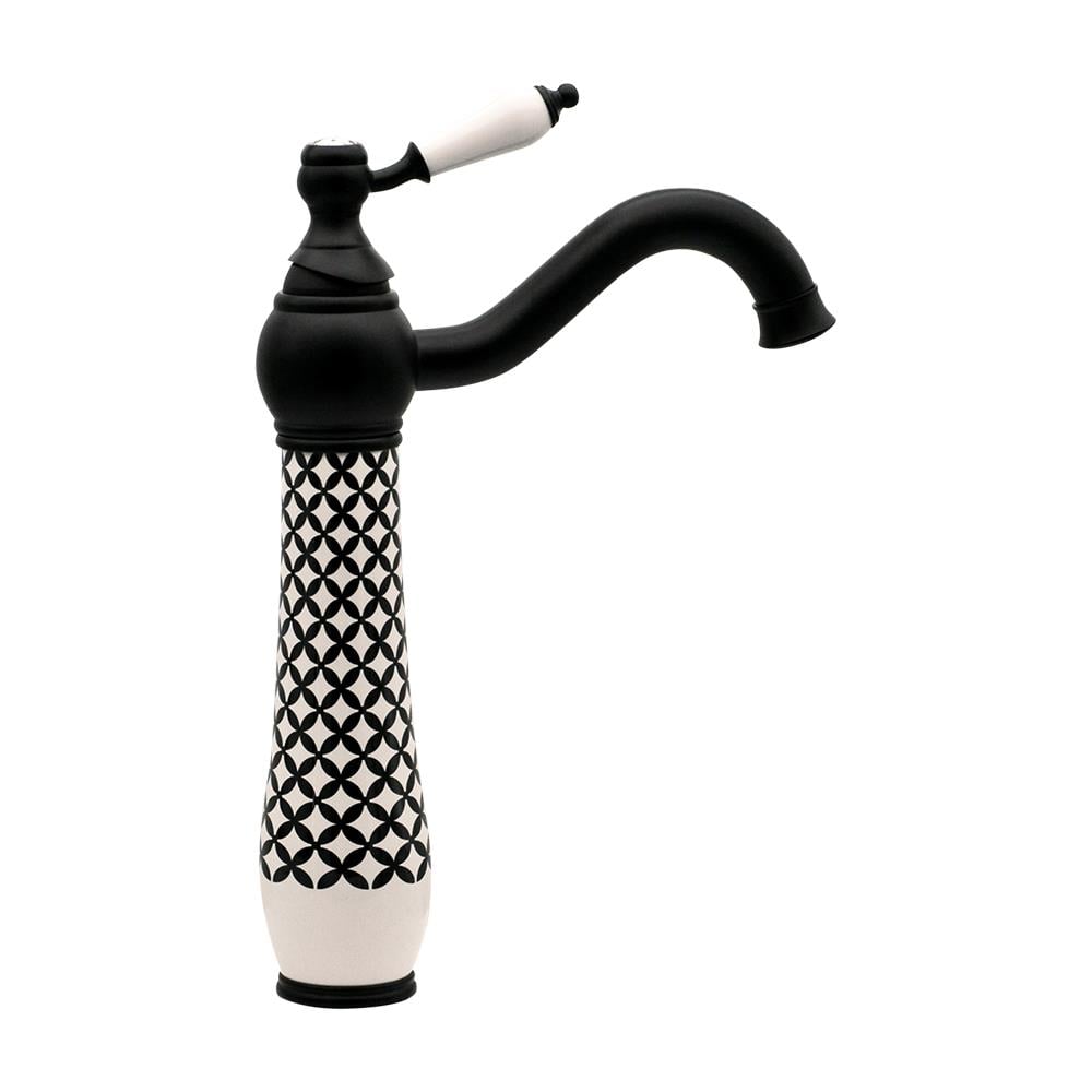 Geometrık Sıyah Beyaz Lavabo Bataryası Wg-214 WG-214