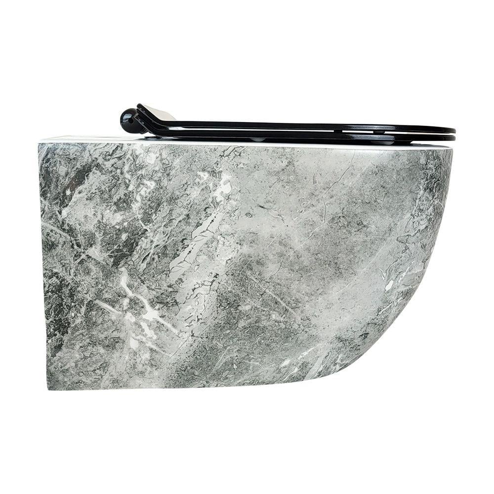 Bıga Antrasıt Kanalsız Asma Klozet+Soft Kapak Wh-828+Cs-22 WH-828+CS-22