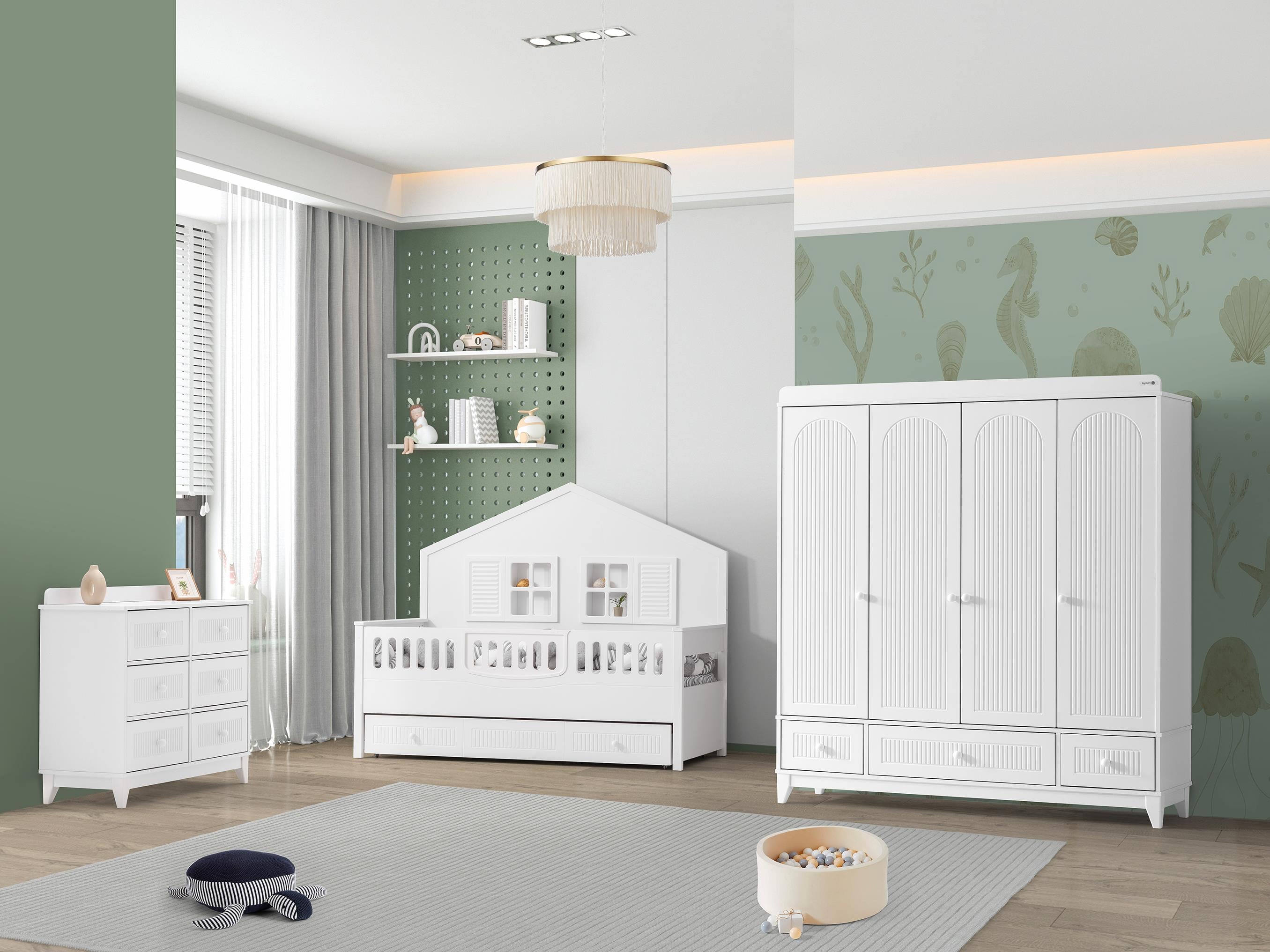 Aymini Efor Mia 4 Kapılı Bebek Odası Takımı