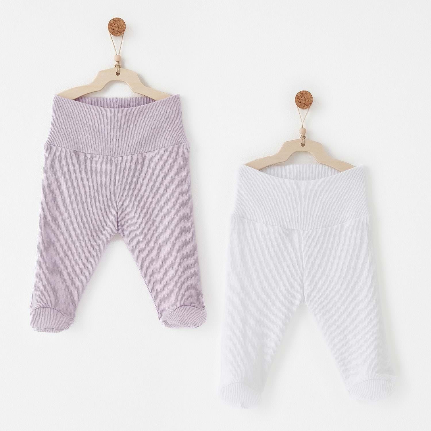 BEBEK PATİKLİ PANTOLON 2 PCS FOOTED PANTS JACQUARD SPECIAL MODAL