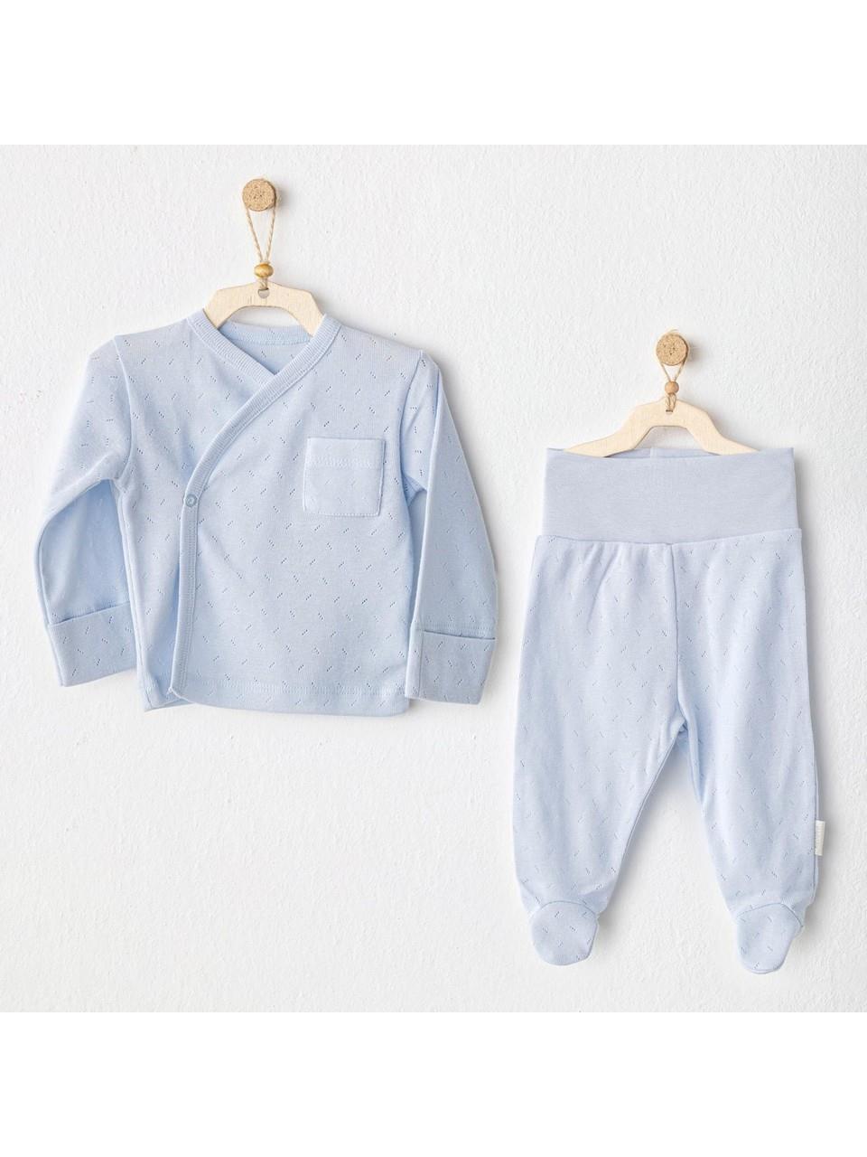 BEBEK ZIBIN TAKIM 2 PCS SIDE SNAP SET JACQUARD  BASIC