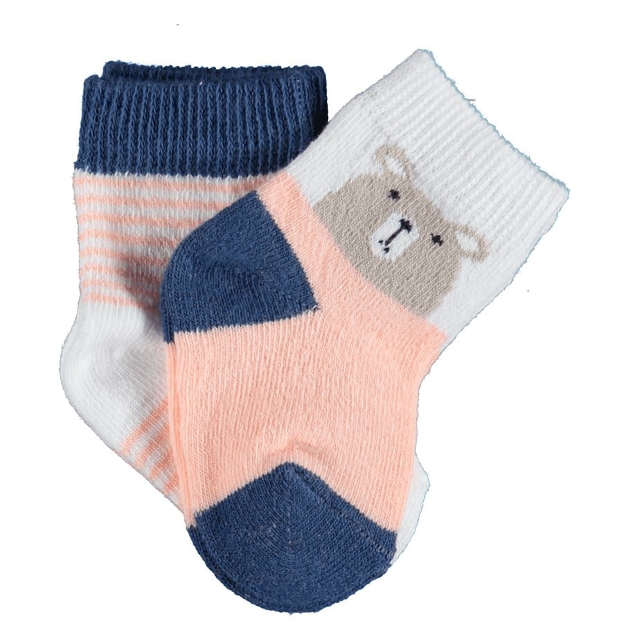 Bibaby Hello Teddy Bear Kız 2li Çorap