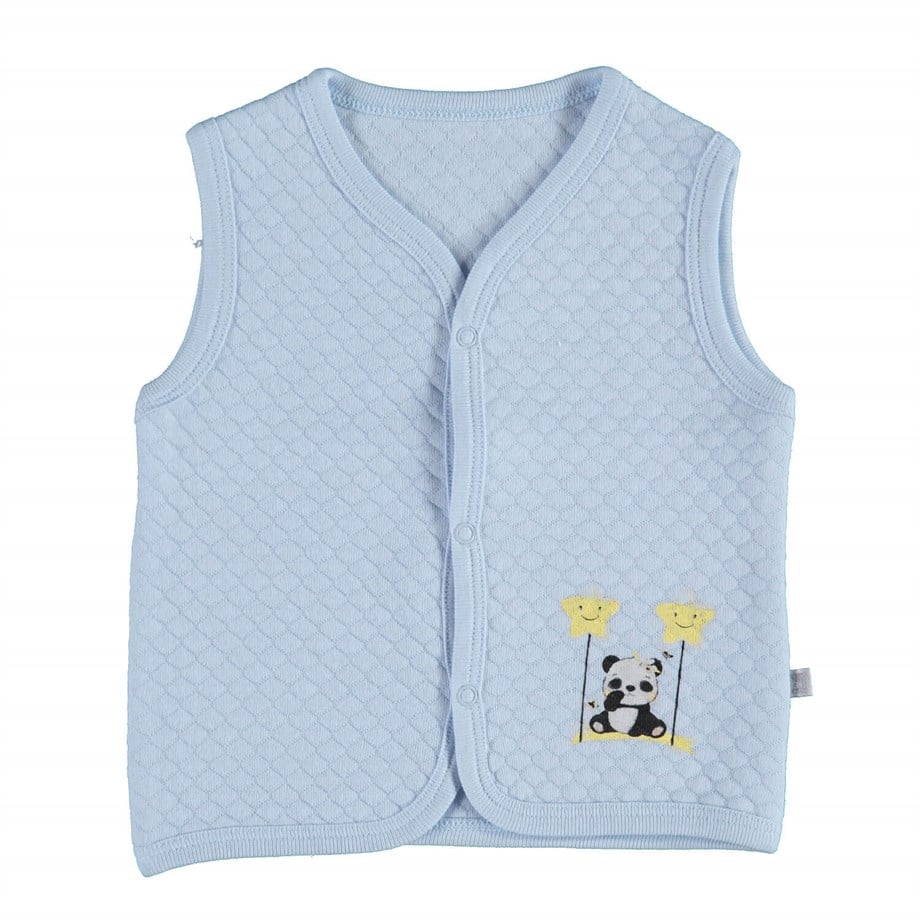 Bibaby Kapitone Yıldızlı Panda Yelek
