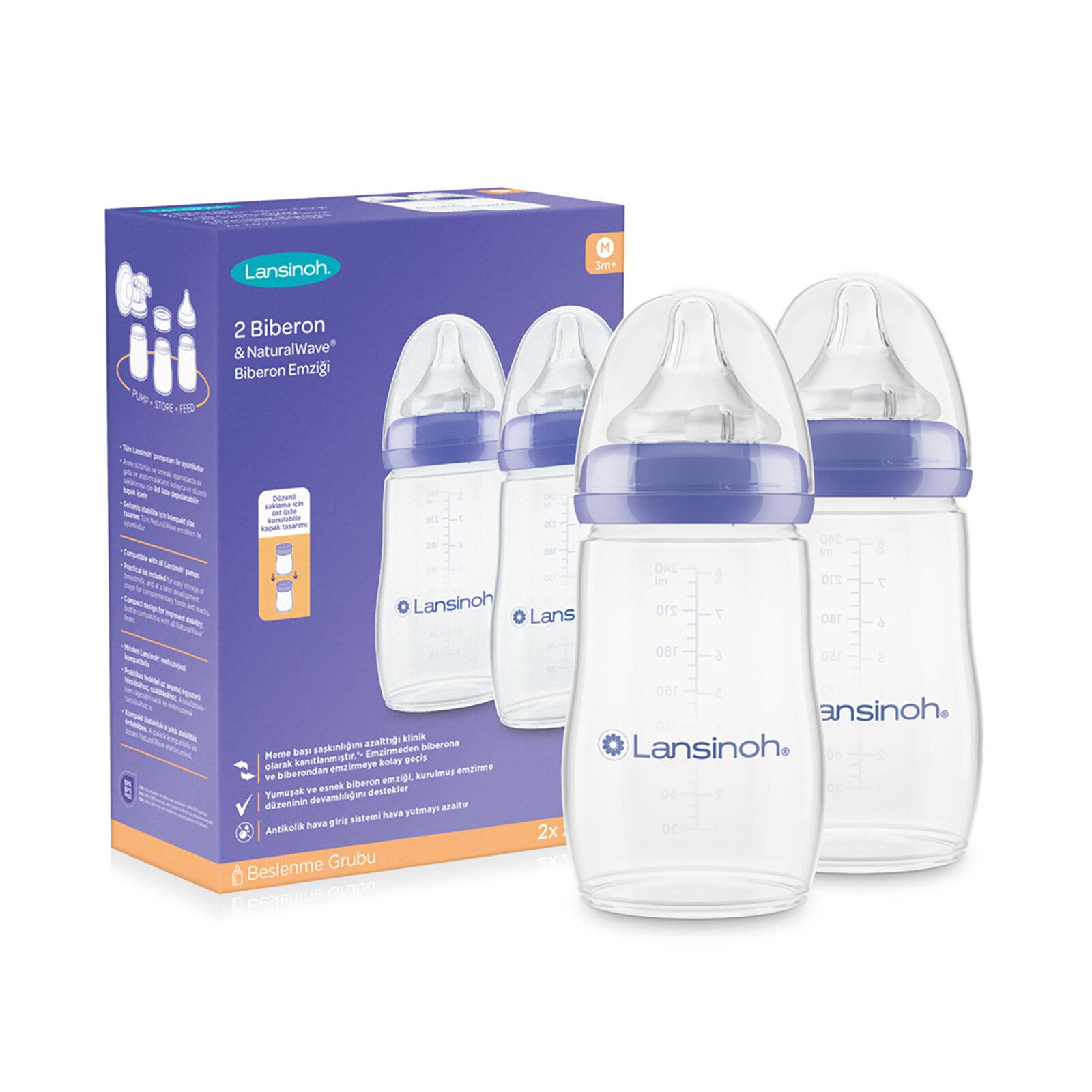 Lansinoh 2*240ml PP Biberon