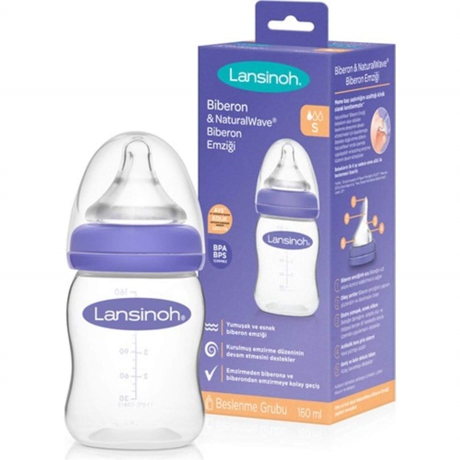 Lansinoh 75980 Natural Wave Silikon Uçlu Biberon 160 ml