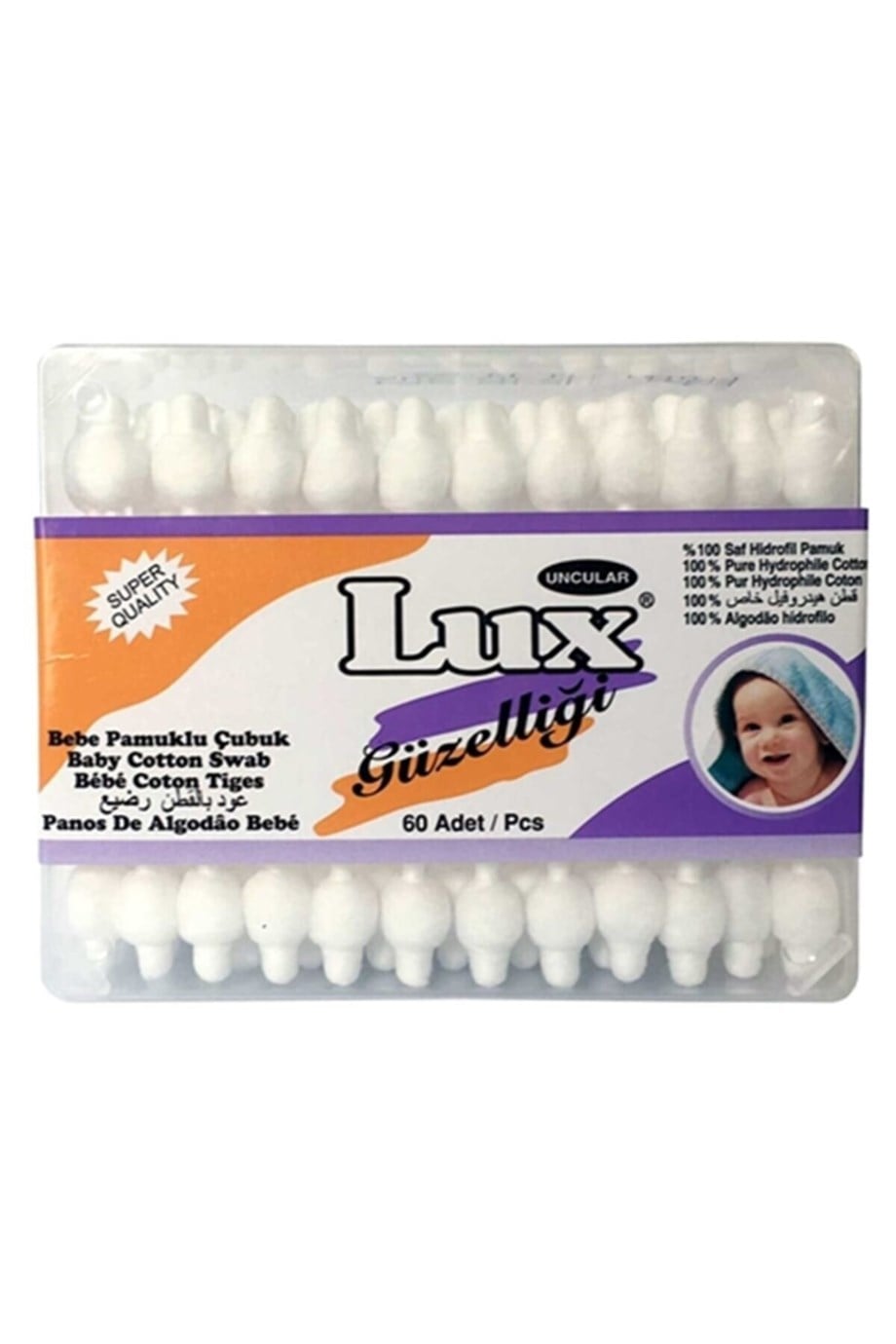 LUX Bebe Pamuklu Kulak Çubuğu 60 Adet