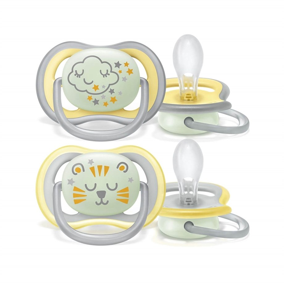 Philips Avent Scf376/01 Ultra Air Silikon Emzik 2Li 18+ Ay Nighttime Desenli