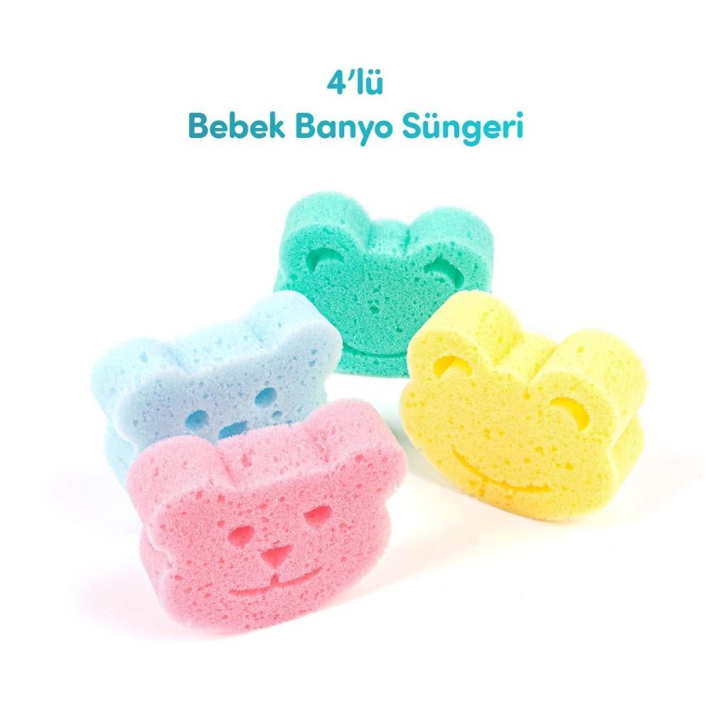 Sevi Bebe 4lü Bebek Banyo Süngeri