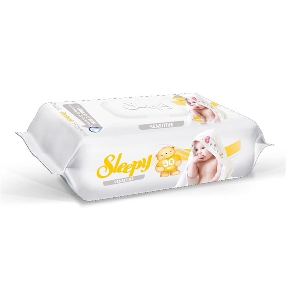 Sleepy Islak Havlu Sensitive Kapaklı 90'Lı